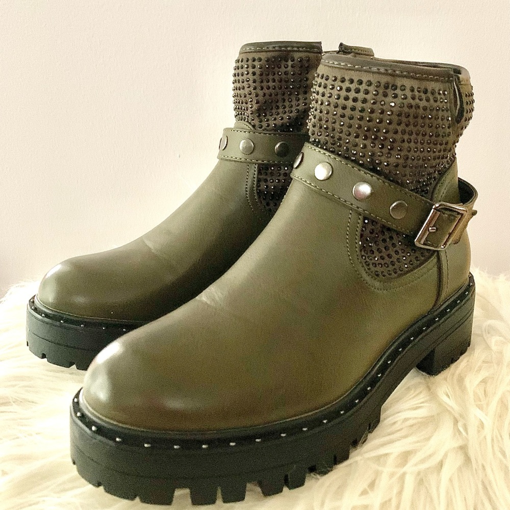 NIB YOOX Combat Boots